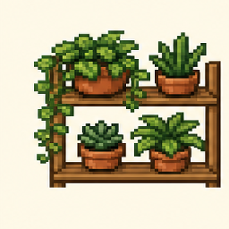 Sproutbit pixel garden artwork