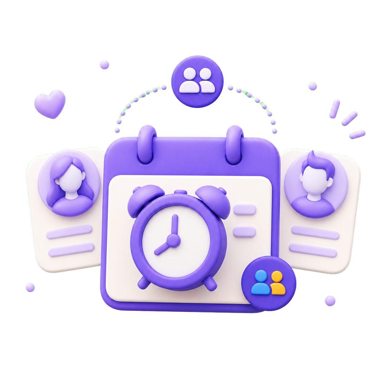 Illustration of shared alarms for partners