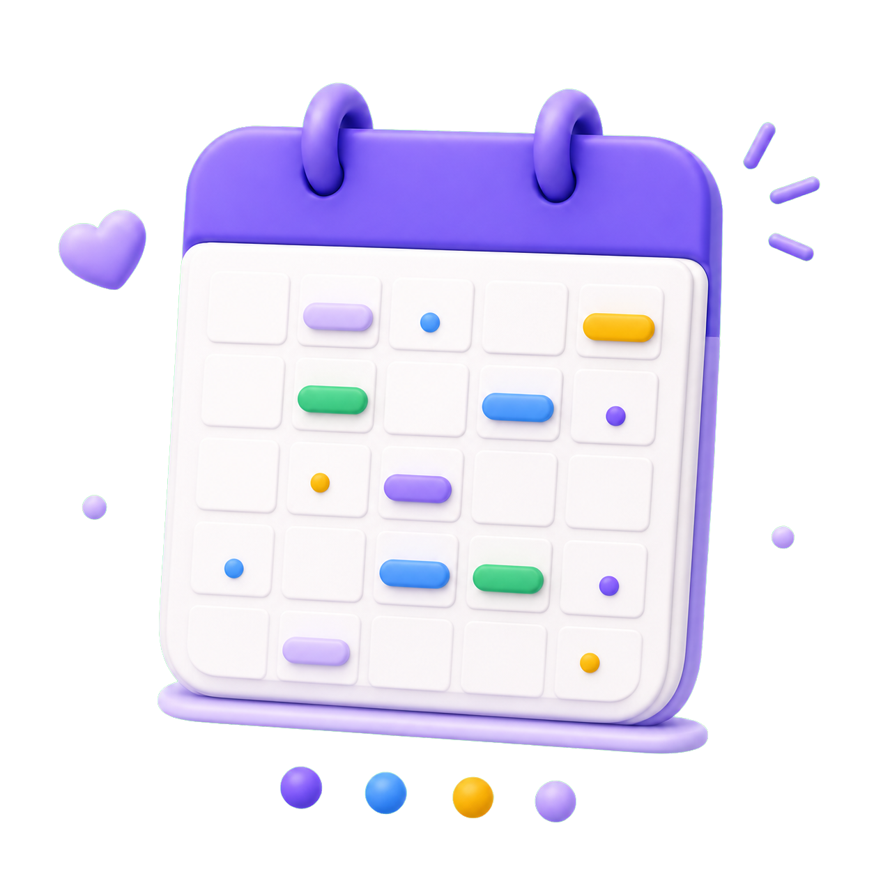 Illustration of a shared calendar